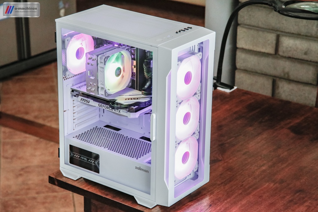 Tour Zalman i3 Néo TG Blanche i5 13400F et RTX 4070