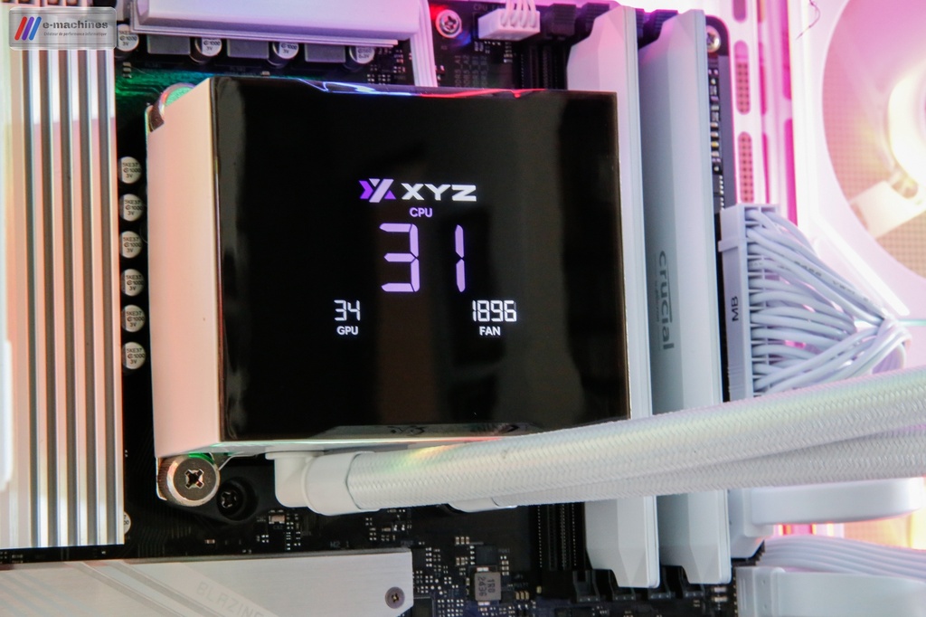 Cube DeepCool CG530 4F blanc Ryzen 7700 RTX 5070 Zotac