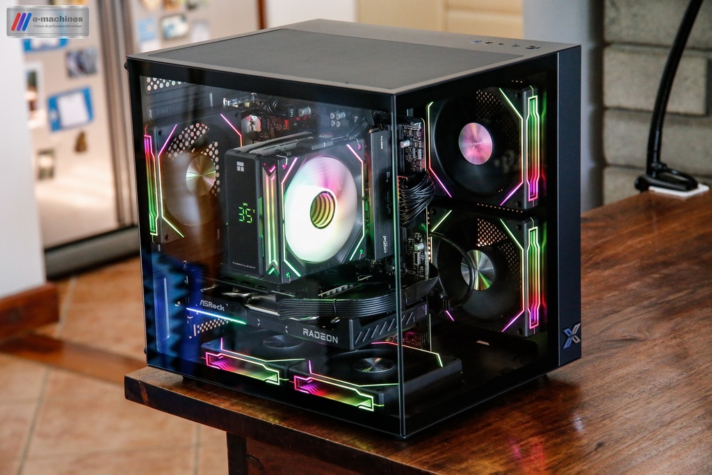 Mini cube Xigmatek Aqua M Lite Ryzen 8400F RX 9060XT 16Go