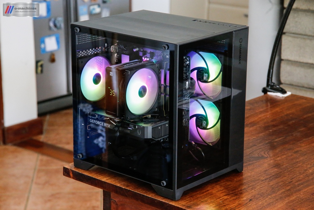 Mini cube Gamemax Infinity Ryzen 5 8400F et RTX 5060